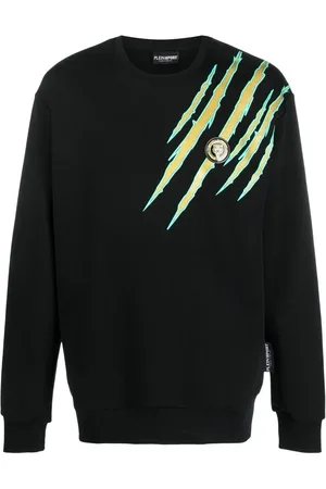 Philipp Plein Sudadera con estampado de rasguño