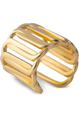 FEDERICA TOSI Anillo Square Gold