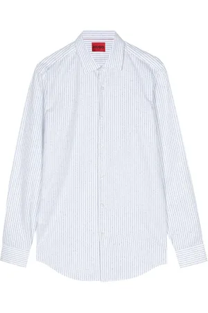 HUGO BOSS Camisa con motivo de rayas diplomáticas