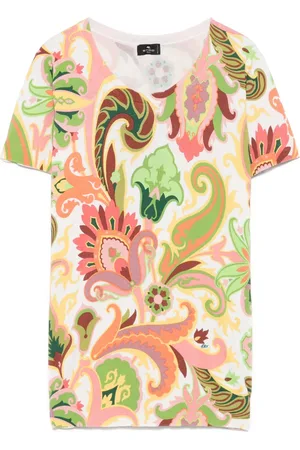 Etro Playera con estampado de cachemira