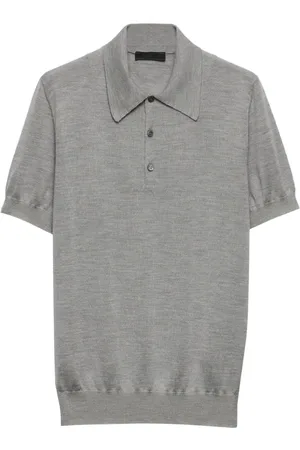 Prada Playera tipo polo de cachemira