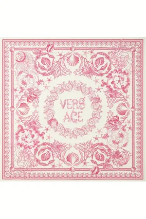 VERSACE Underwater Barocco silk scarf