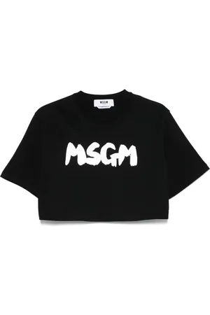 Msgm Playera con logo estampado