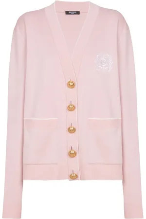 Balmain Cárdigan con bordado Emblème