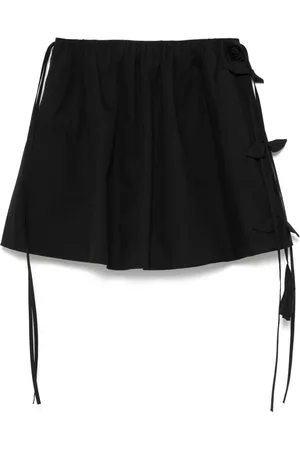 BLUMARINE Falda corta con aplique floral