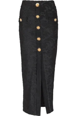 Balmain Falda con motivo en jacquard