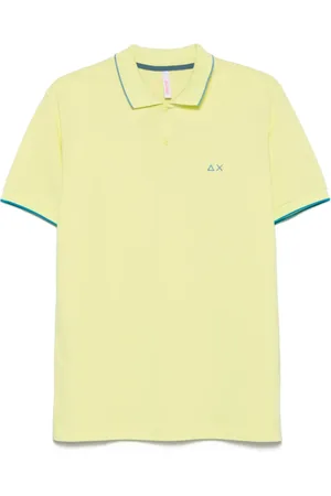 sun68 Playera tipo polo con ribete en contraste