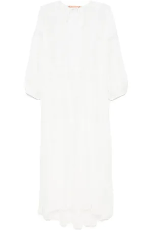 ERMANNO SCERVINO Vestido largo con bordado inglés