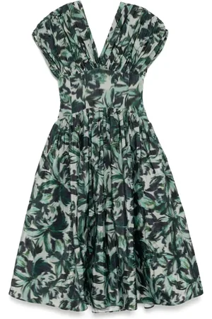 Amsale Vestido con cintura caída