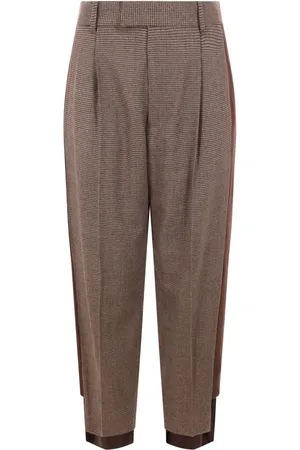 UNDERCOVER Pantalones con estampado pied de poule