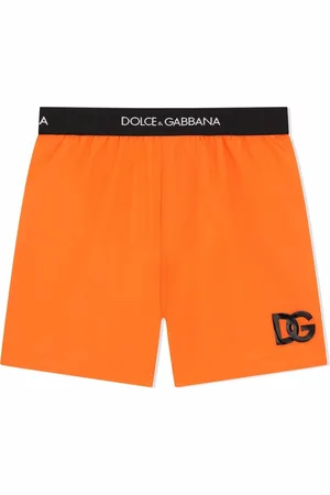 Dolce & Gabbana Shorts de playa con logo bordado