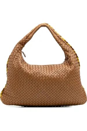 Bottega Veneta 2000-2007 Medium Bicolor Trimmed Nappa Intrecciato Veneta hobo bag