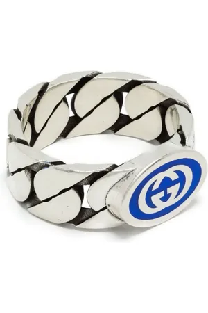 Gucci Anillo con motivo Interlocking G