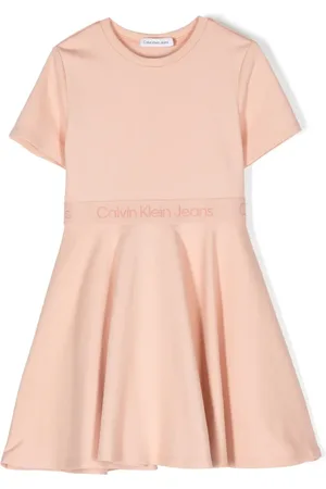 Calvin Klein Vestido acampanado con logo