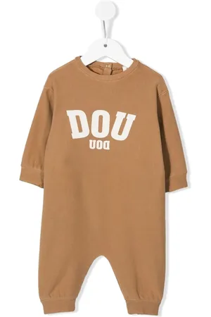 DOUUOD KIDS Romper con logo estampado