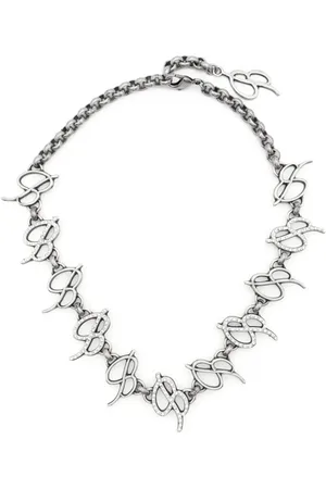 BLUMARINE Gargantilla pulida con letras del logo