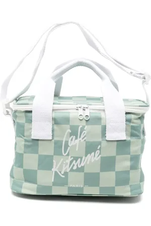 Café Kitsuné Bolsa con motivo de cuadros