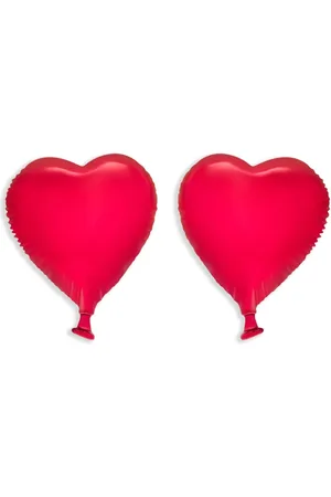Oscar de la Renta Aretes de clip Heart Balloon