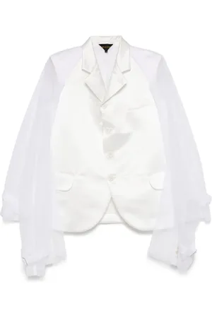 Comme des Garçons Blazer con apliques de tul