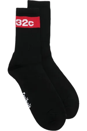 032c Calcetines tejidos con logo estampado