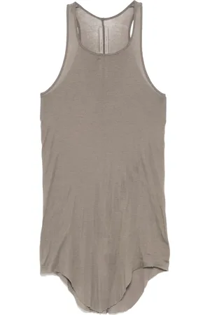 Rick Owens Camiseta básica en tejido de canalé