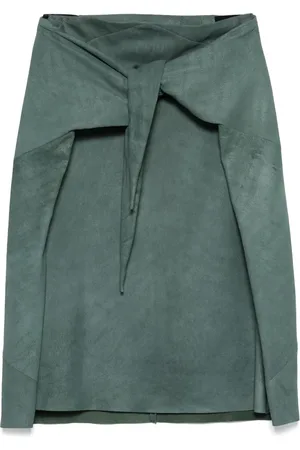 Rick Owens Falda midi de piel
