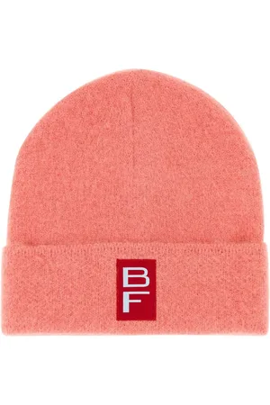 By Far Gorro tejido con parche del logo