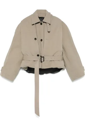 Balenciaga Hooded trench jacket