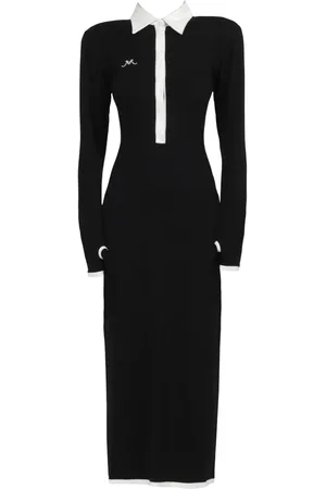 Rowen Rose Long-sleeves jersey midi dress
