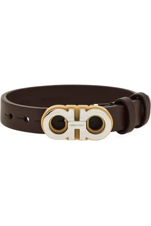 Salvatore Ferragamo Pulsera con Gancini doble