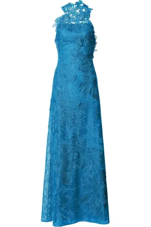 Alberta Ferretti Vestido largo con encaje de guipur