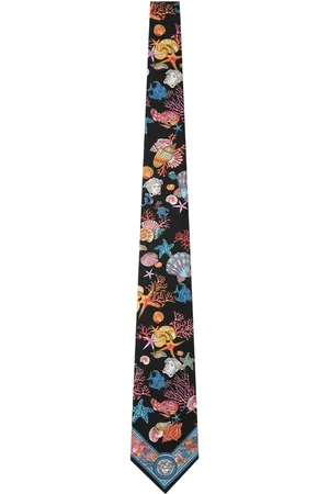 VERSACE Corbata de seda Underwater Barocco