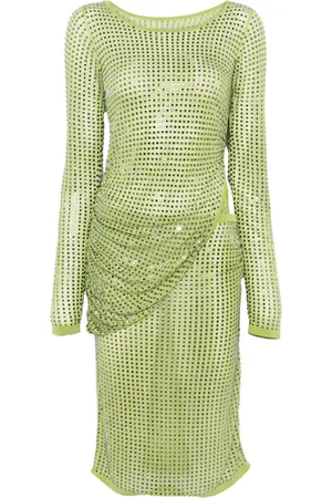 CHRISTOPHER ESBER Vestido midi Cirrus Hotfix Cutaway