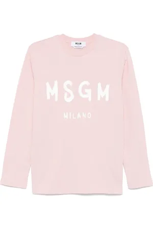 Msgm Playera con logo estampado