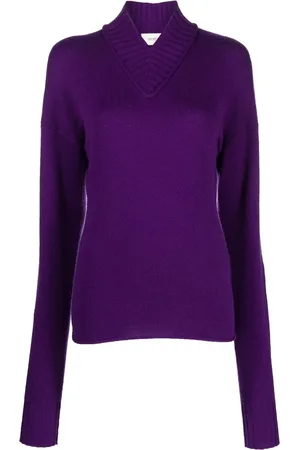 Sportmax Suéter con cuello vuelto y ribete de canalé