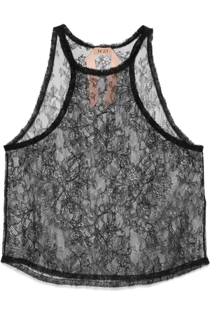 Nº21 Floral-lace tank top