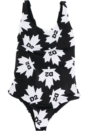 Dsquared2 Traje de baño con hoja de arce estampada