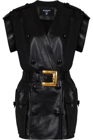 Balmain Vestido corto con cinturón