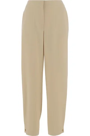 Giorgio Armani Pantalones con dobladillo de botones