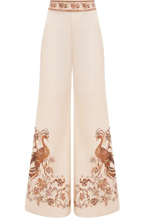 ZIMMERMANN Pantalones con diseño bordado