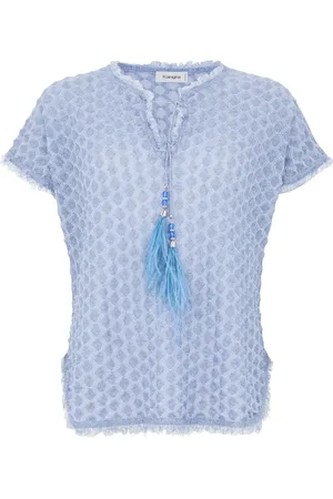KANGRA CASHMERE Top de manga corta