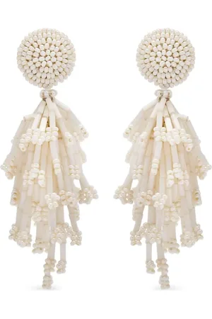Oscar de la Renta Aretes con detalle de cuentas