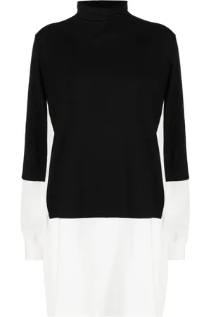 Maison Margiela Vestido camisero con logo estampado