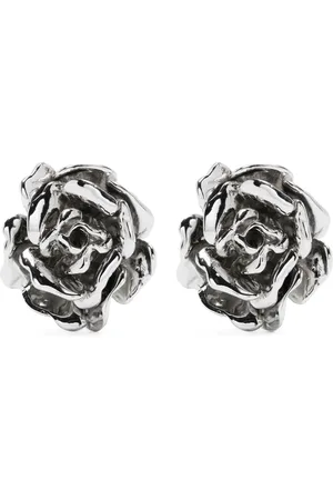 BLUMARINE Aretes con detalle de rosa