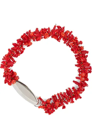 DRIES VAN NOTEN Collar con detalle de mostacillas