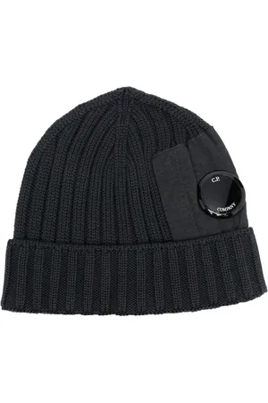C.P. Company Gorro tejido con detalle Lens