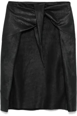 Rick Owens Falda midi de piel