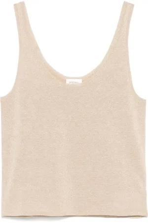 Saint Laurent Top tejido de lurex