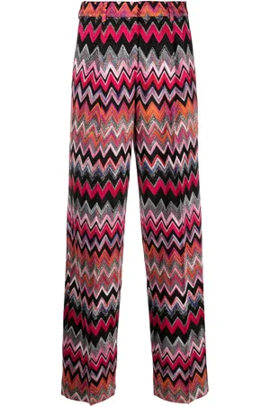 Missoni Pantalones rectos con motivo en zigzag