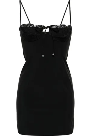 BLUMARINE Vestido corto con detalle de encaje